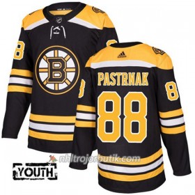 Barn Ishockey Boston Bruins Tröja David Pastrnak 88 Adidas 2017-2018 Svart Authentic